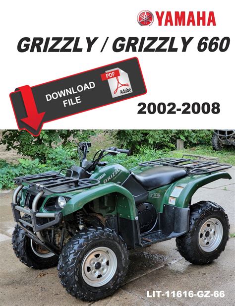 2007 2008 Yamaha Grizzly 400 4x4 Service Manual And Atv Owners Manual Workshop Repair Download