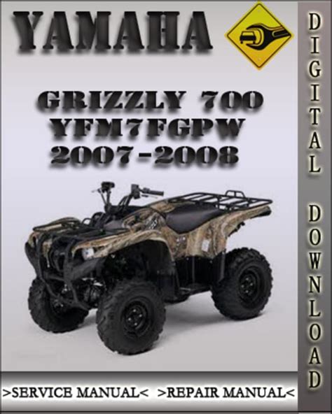 2007 2008 Yamaha Grizzly 700 Service Manual Yfm7fgpw