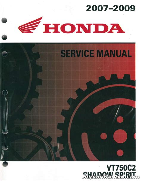 2007 2009 Honda Vt750c2 Shadow Spirit Service Repair Manual Download 07 08 09