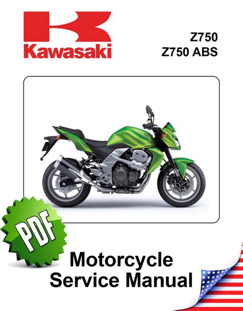 2007 2009 Kawasaki Z750 Abs Repair Service Manual Motorcycle Pdf Download