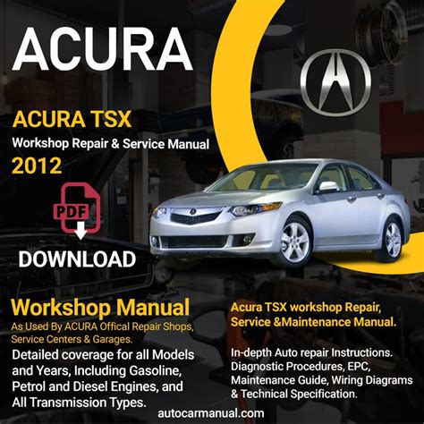 2007 Acura Tsx Service Repair Manual Software