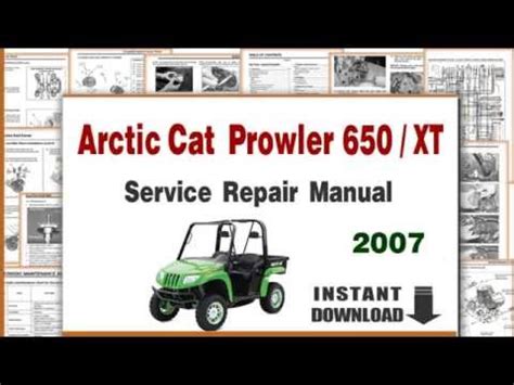 2007 Arctic Cat Prowler 650 Arctic Cat Prowler Xt 650 Service Repair Manual Download Pdf Preview