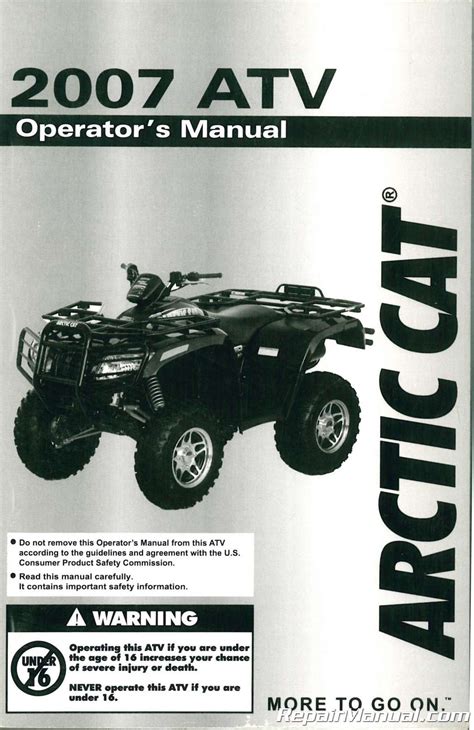 2007 Arctic Cat Snowmobile Service Repair Manual Download