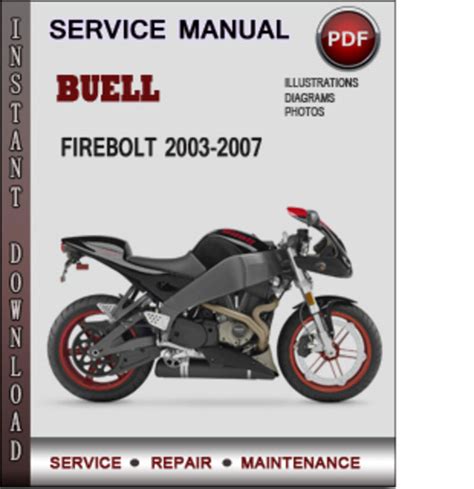 2007 Buell Firebolt Service Repair Workshop Manual