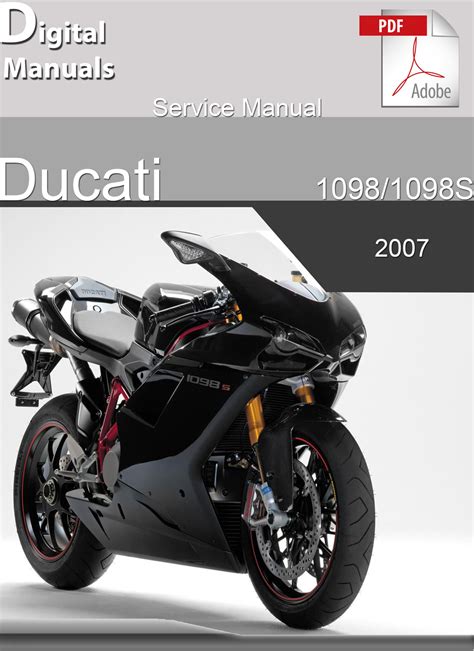 2007 Ducati 1098 1098s Service Repair Manual