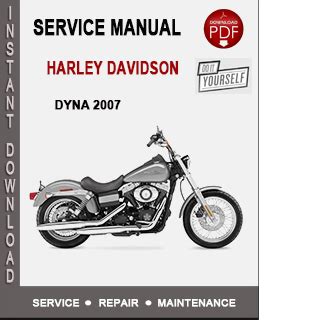 2007 Harley Dyna Service Manual Pdf Free