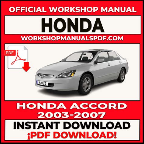 2007 Honda Accord Service Manual Free Download