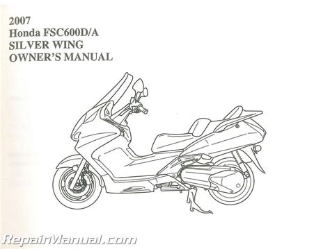 2007 Honda Silverwing Owners Manual