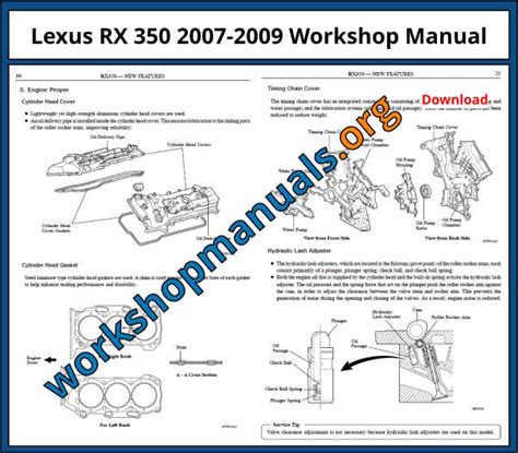 2007 Lexus Rx 350 Owners Manual