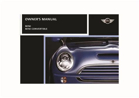 2007 Mini Cooper Convertible Owners Manual