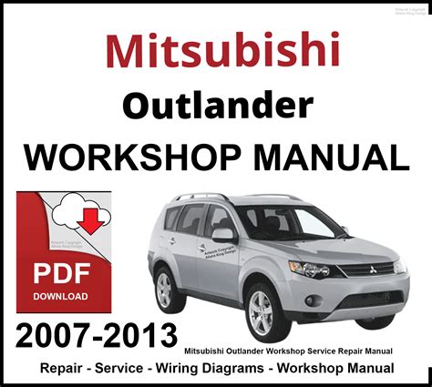 2007 Mitsubishi Outlander Workshop Repair Service Manual 240mb Iso