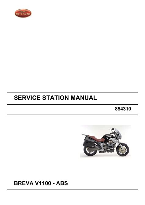 2007 Moto Guzzi Brevav1100abs Service Repair Manual Download