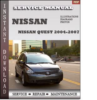 2007 Nissan Quest Workshop Service Manual