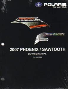 2007 Polaris Pheonix Sawtooth 200 Atv Repair Manual