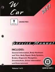 2007 Pontiac Grand Prix Gxp Owners Manual