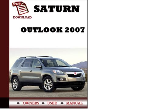 2007 Saturn Outlook Service Repair Manual Software