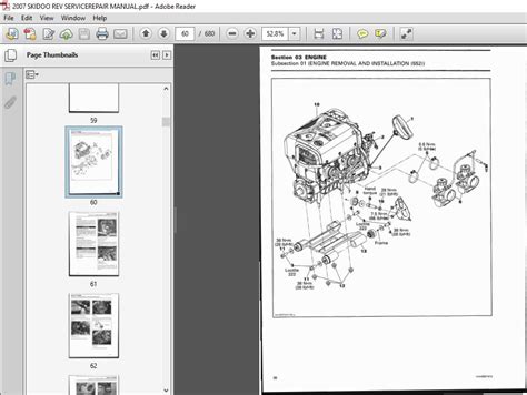 2007 Skidoo Snowmobile Rev Repair And Service Manual