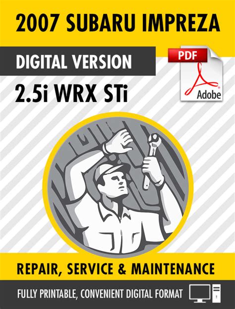 2007 Subaru Impreza Wrx Sti Workshop Service Repair Manual