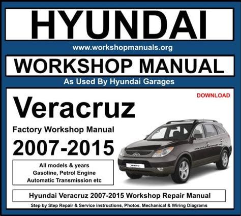 2007 To 2011 Hyundai Veracruz Factory Service Repair Workshop Manual