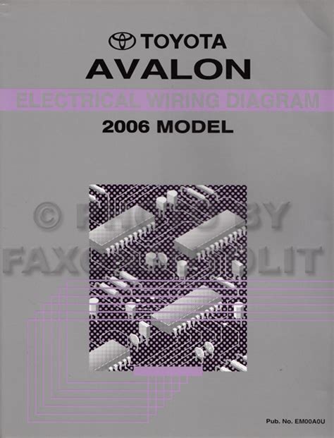 2007 Toyota Avalon Through 2006 Prod Manual and Wiring Diagram