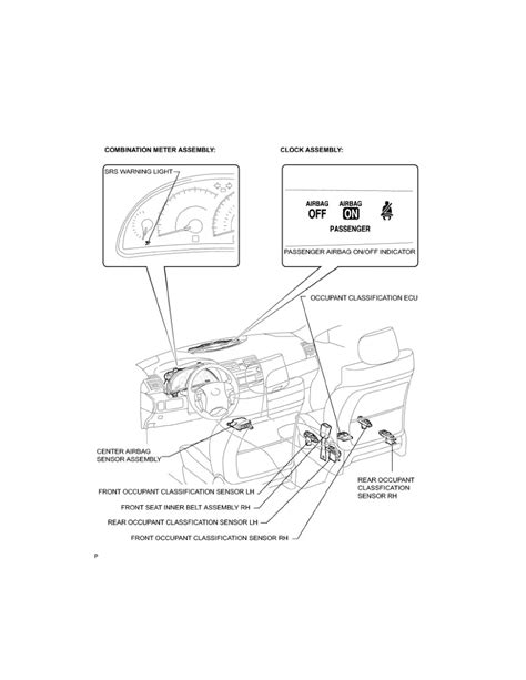 2007 Toyota Camry Hybrid Occupant Restraint Systems Manual and Wiring Diagram
