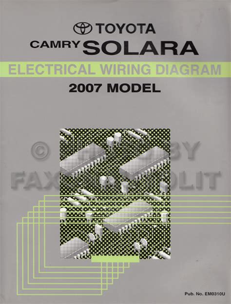 2007 Toyota Solara Manual and Wiring Diagram