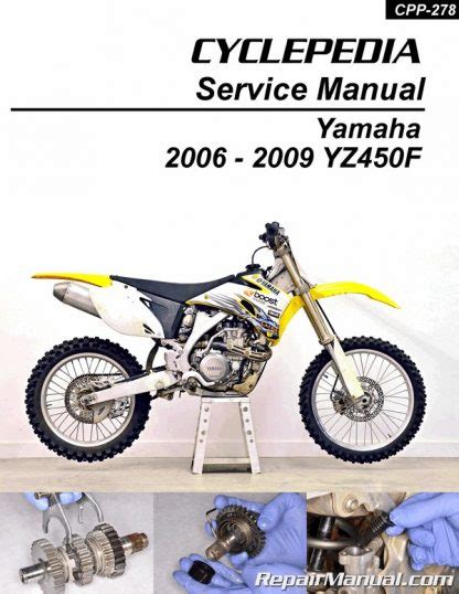 2007 Yamaha Yz450f Service Repair Manual Motorcycle Pdf Download Detailed And Specific