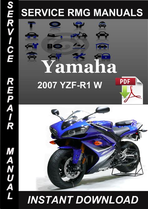 2007 Yamaha Yzfr1 Motorcycle Service Repair Workshop Manual Instant Download