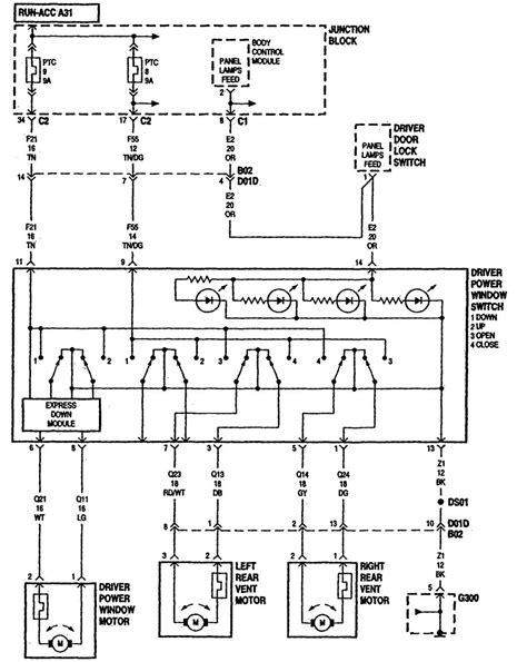 2007 dodge caravan driver window wiring diagram 