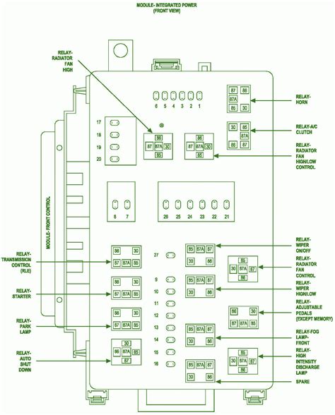 2007 dodge magnum fuse box layout 