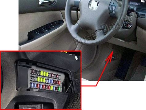 2007 honda accord fuse box location 