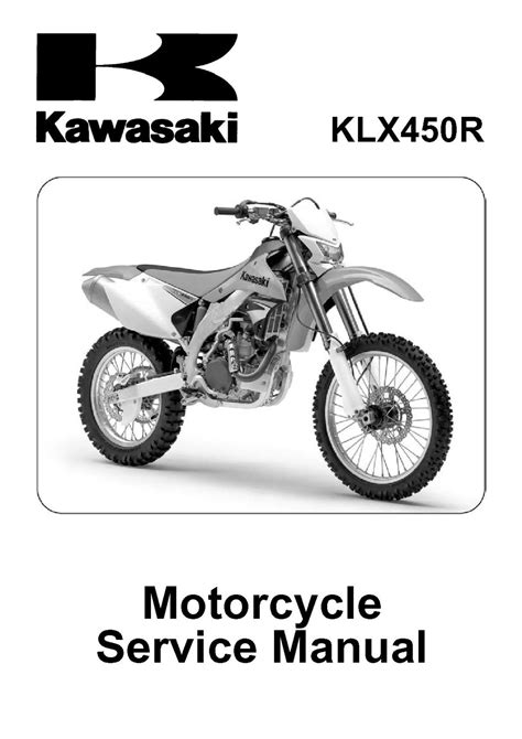 2008 2009 Kawasaki Klx450r Klx450 A8f A9f Motorcycle Models Factory Service Manual