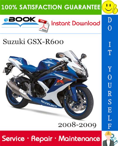 2008 2009 Suzuki Gsx R600 Service Repair Workshop Manual Downlod 2008 2009