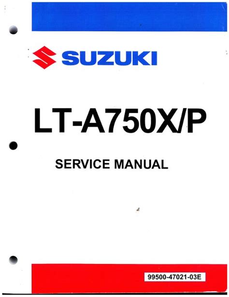 2008 2009 Suzuki Lt A750xp King Quad Service Repair Workshop Manual Download