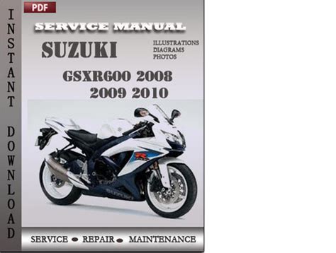 2008 2010 Suzuki Gsxr600 Factory Service Repair Manual 2009