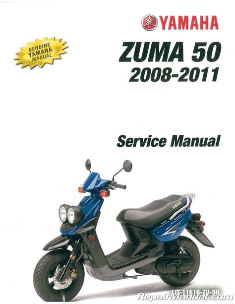 2008 2011 Yamaha Yw50 Zuma Scooter Service Repair Manual