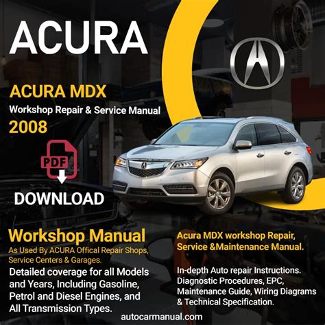 2008 Acura Mdx Service Repair Manual Software