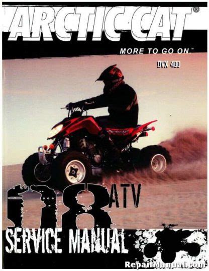 2008 Arctic Cat Dvx 400 Atv Service Repair Workshop Manual Instant Download