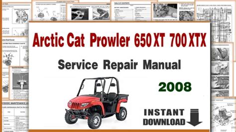 2008 Arctic Cat Prowler 650 650 Xt 700 Xtx Service Repair Manual Highly Detailed Fsm Pdf Preview