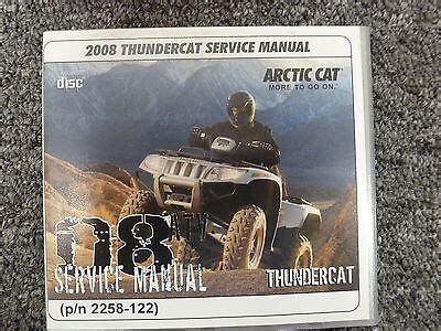 2008 Arctic Cat Thundercat Atv Workshop Service Repair Manual