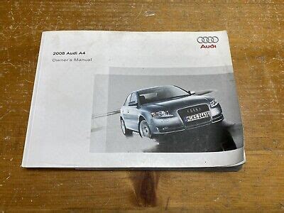 2008 Audi A4 Owners Manual