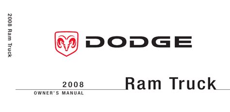 2008 Dodge Ram 2500 Owners Manual