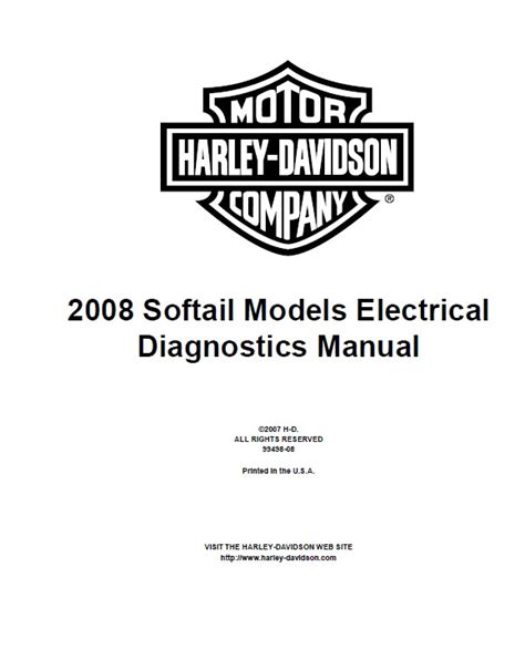 2008 Harley Davidson Softail Models Service Repair Workshop Manual Downland