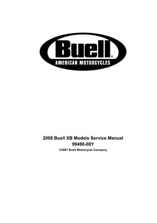 2008 Hd Buell 1125 Repair Service Manual Download Instantly