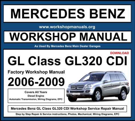 2008 Mercedes Benz Gl320 Service Repair Manual Software