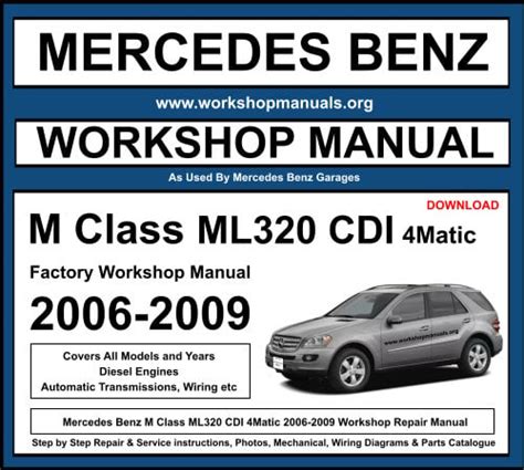 2008 Mercedes Benz M Class Ml320 Cdi Owners Manual