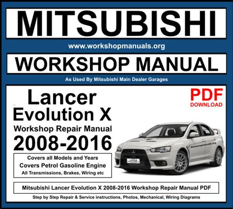 2008 Mitsubishi Lancer Evolution Manual