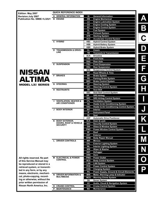 2008 Nissan Altima Service Repair Manual Download