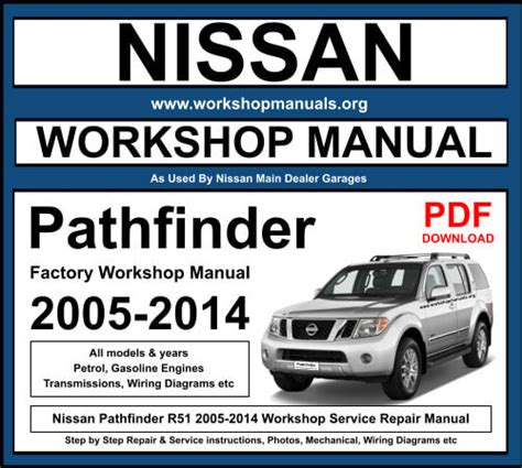 2008 Nissan Pathfinder Model R51 Series Workshop Service Manual