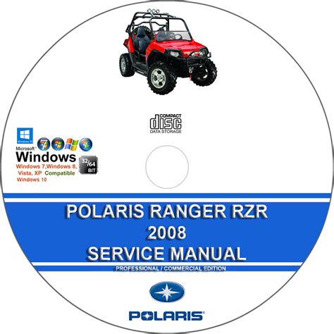 2008 Polaris Ranger Rzr Atv Service Repair Manual Download